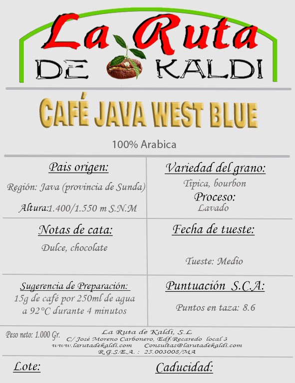 CAFE JAVA WEST BLUE