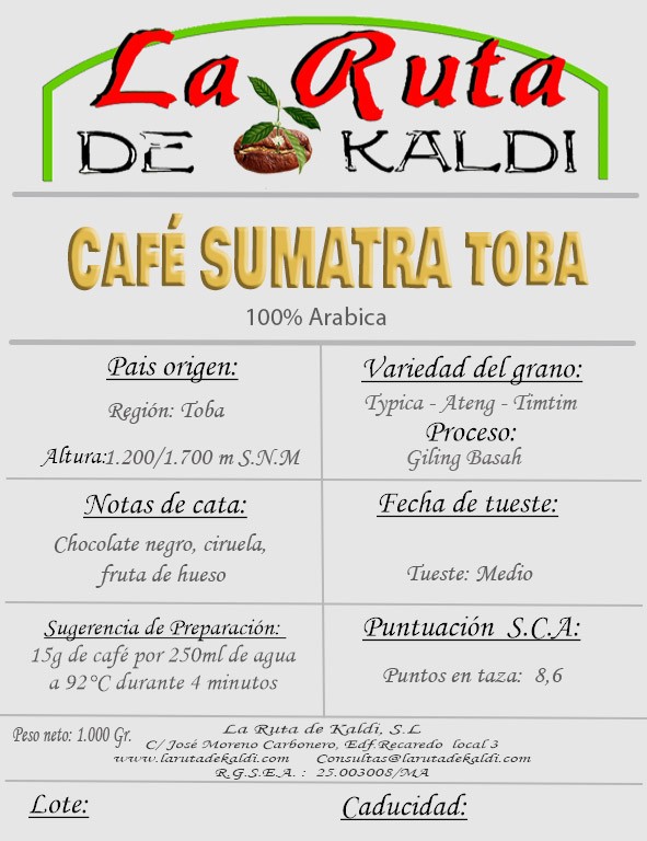 CAFÉ DE SUMATRA