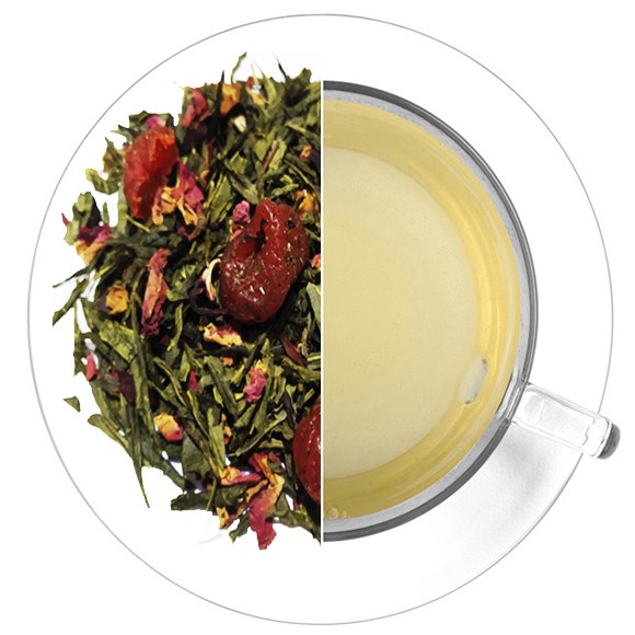 TÉ VERDE JAPONES CON CEREZAS